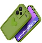 Etui do Xiaomi Redmi Note 13 Pro+ Plus 5G silikonowe serce limonkowe