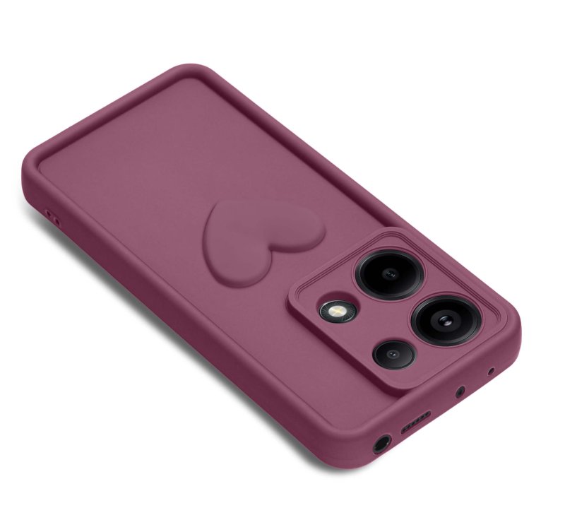 etui-do-xiaomi-redmi-note-13-pro-4g-silikonowe-serce-burgundowe-ze-szklem