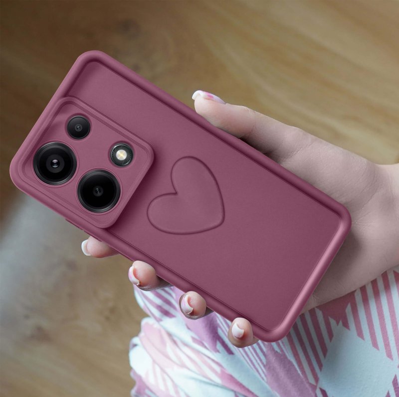 etui-do-xiaomi-redmi-note-13-pro-4g-silikonowe-serce-burgundowe-ze-szklem