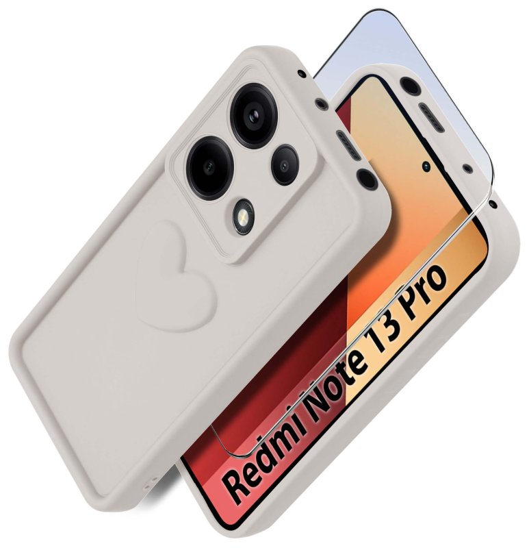 etui-do-xiaomi-redmi-note-13-pro-4g-silikonowe-serce-biale-ze-szklem