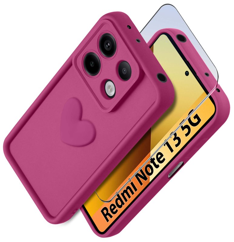 etui-do-xiaomi-redmi-note-13-5g-silikonowe-serce-rozowe-ze-szklem