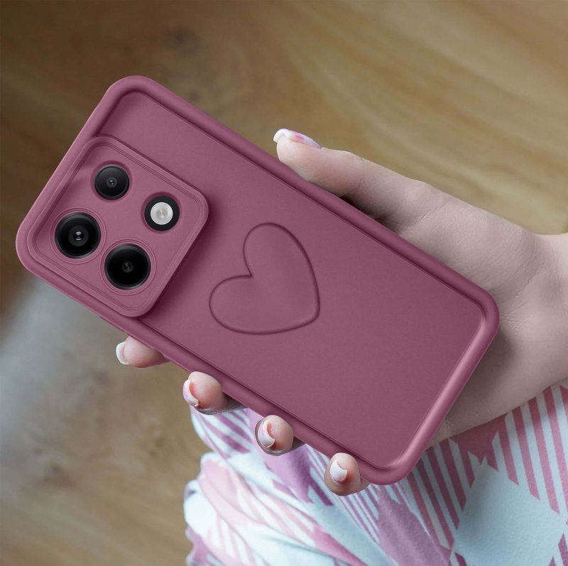 etui-do-xiaomi-redmi-note-13-5g-silikonowe-serce-burgundowe-ze-szklem