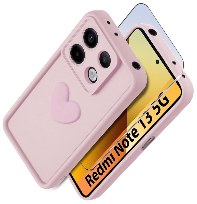 etui-do-xiaomi-redmi-note-13-5g-silikonowe-serce-jasnorozowe-ze-szklem