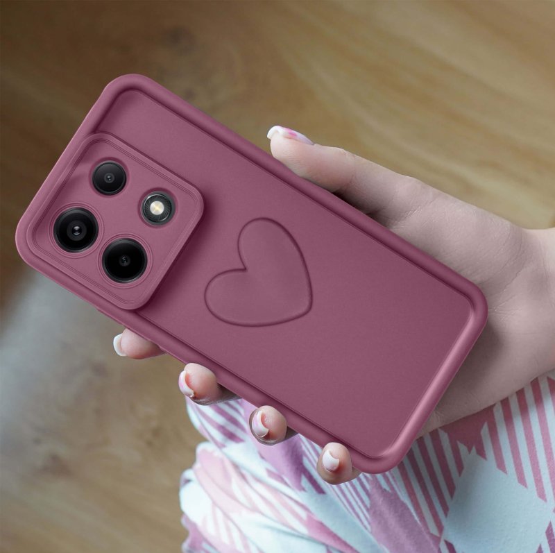 etui-do-xiaomi-redmi-note-13-4g-silikonowe-serce-burgundowe-ze-szklem