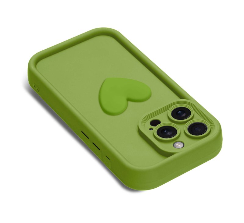 etui-do-iphone-14-pro-silikonowe-serce-limonkowe-ze-szklem