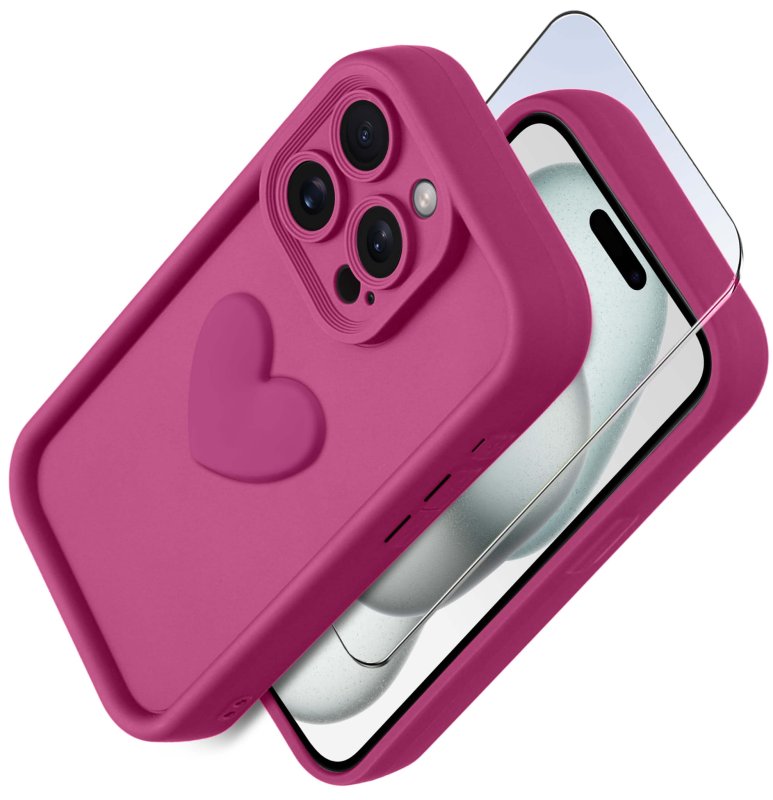 etui-do-iphone-14-pro-silikonowe-serce-rozowe-ze-szklem
