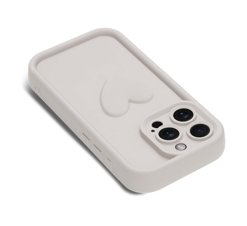 etui-do-iphone-14-pro-silikonowe-serce-białe-ze-szklem