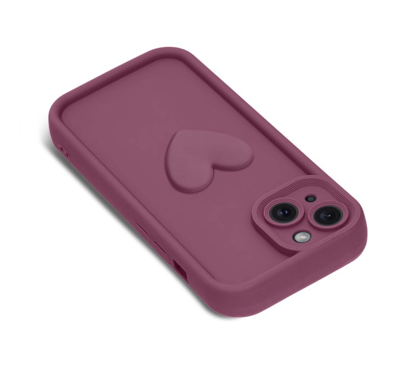 etui-do-iphone-13-14-silikonowe-serce-burgundowe-ze-szklem