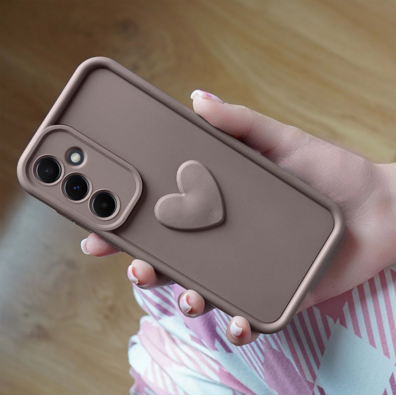 etui-do-samsung-galaxy-a15-5g-silikonowe-serce-brazowe-ze-szklem