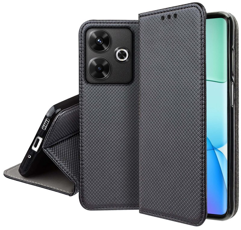 etui-do-xiaomi-redmi-13-4g-czarne-zamykane-ze-szklem