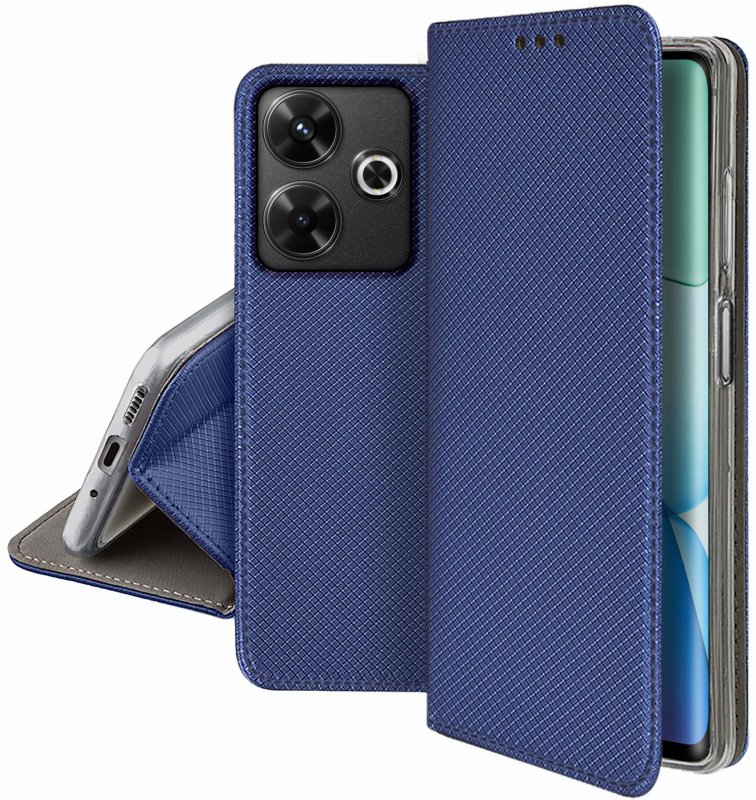 etui-do-xiaomi-redmi-13-4g-granatowe-zamykane-ze-szklem