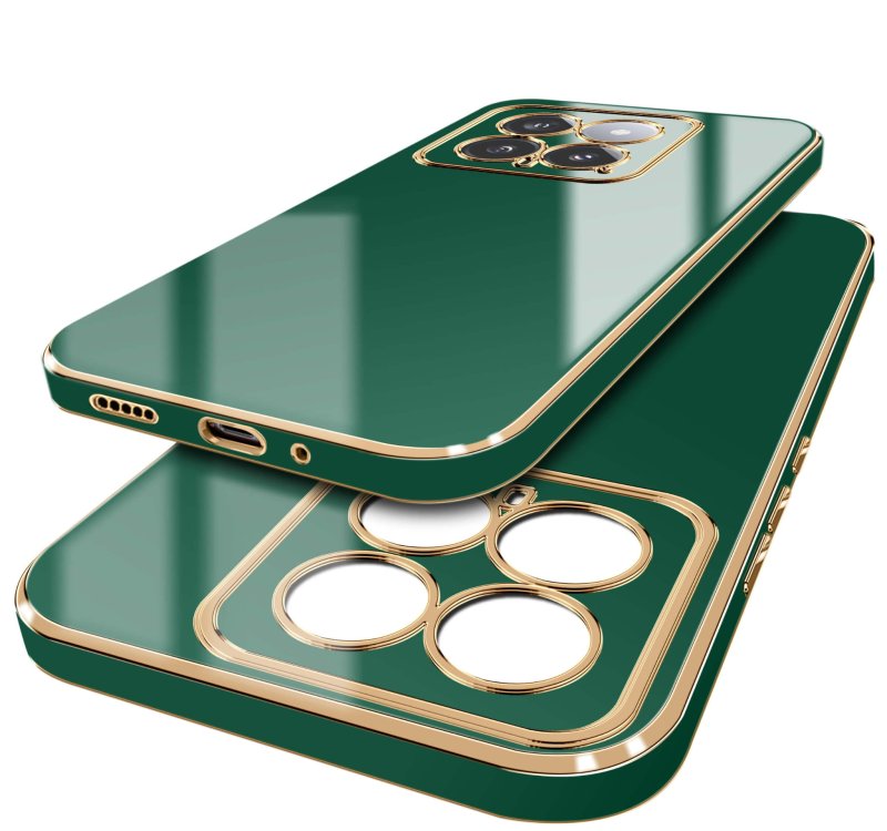 etui-do-xiaomi-14-ze-zlota-ramka-zielone-ze-szklem