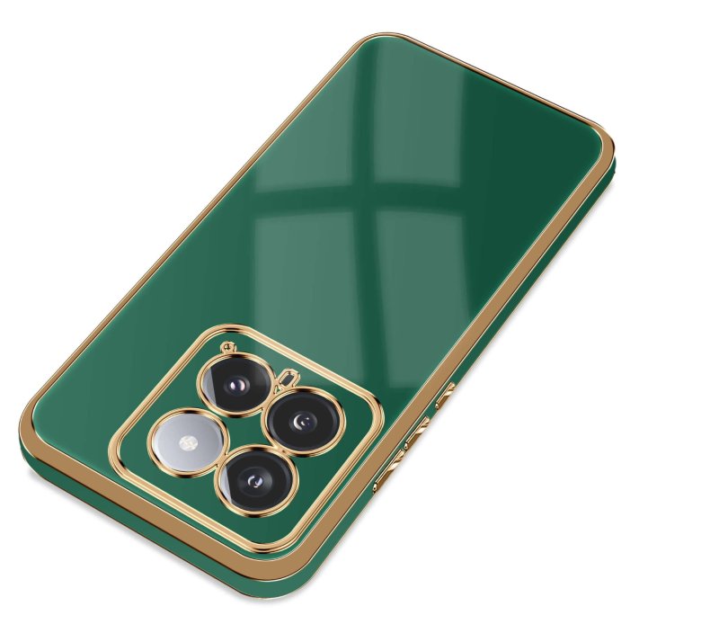 etui-do-xiaomi-14-ze-zlota-ramka-zielone-ze-szklem