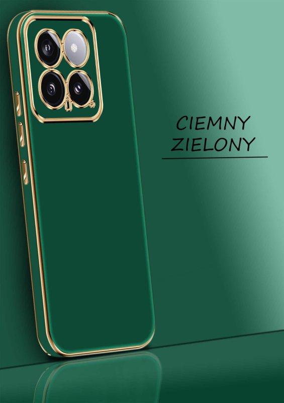 etui-do-xiaomi-14-ze-zlota-ramka-zielone-ze-szklem