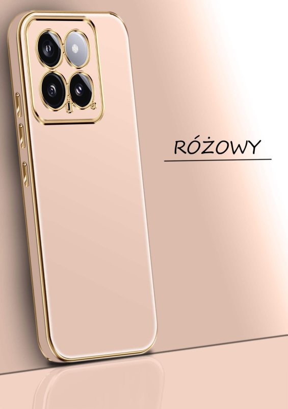 etui-do-xiaomi-14-ze-zlota-ramka-rozowe-ze-szklem