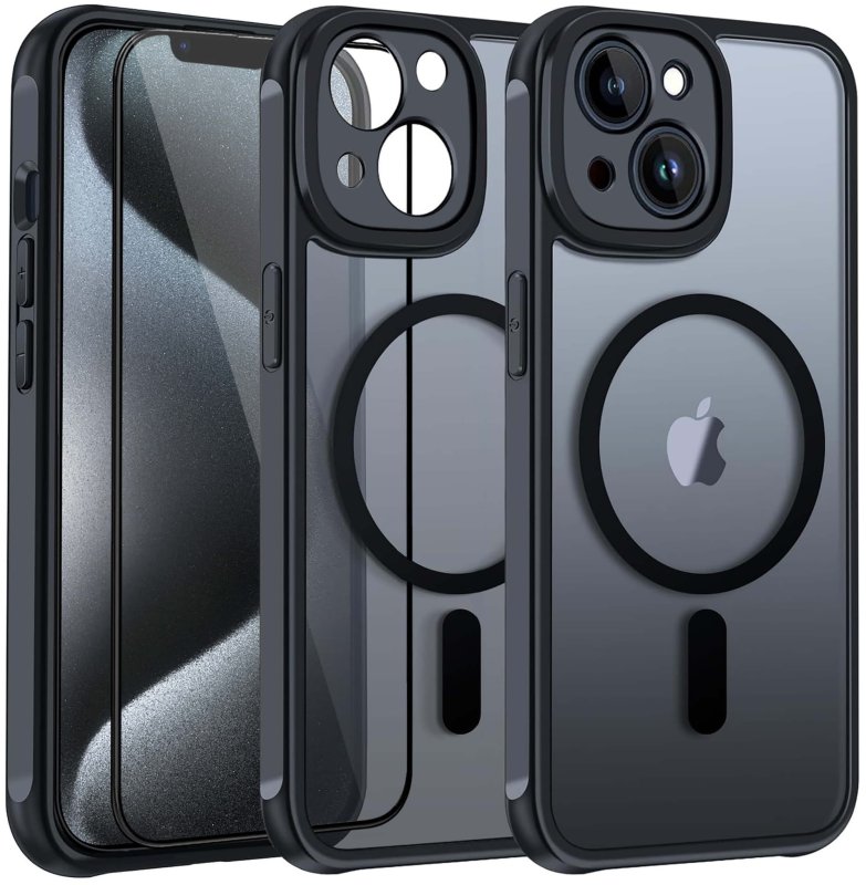etui-do-iphone-13-14-magsafe-matt-czarne-ze-szklem