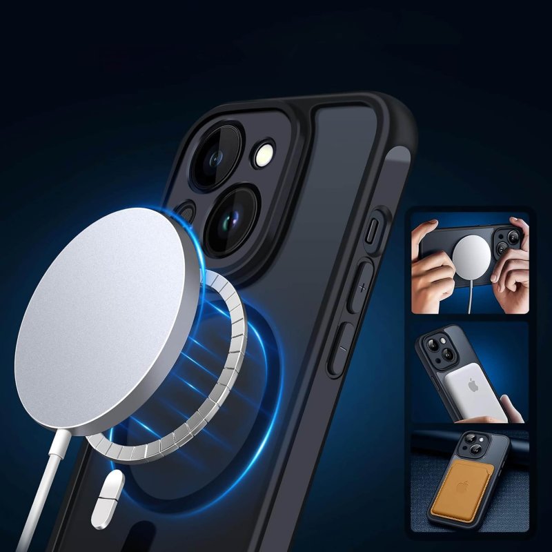 case-do-iphone-13-14-magsafe-matt-czarne-ze-szklem
