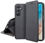Etui do Samsung Galaxy M35 5G czarne zamykane ze szkłem