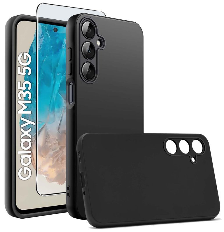 etui-do-samsung-galaxy-m35-5g-czarne-matowe-ze-szklem