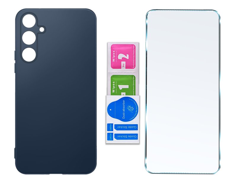 etui-do-samsung-galaxy-m35-5g-granatowe-matowe-ze-szklem