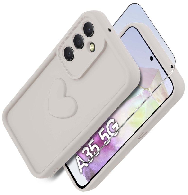 etui-do-samsung-galaxy-a35-5g-silikonowe-serce-biale-ze-szklem