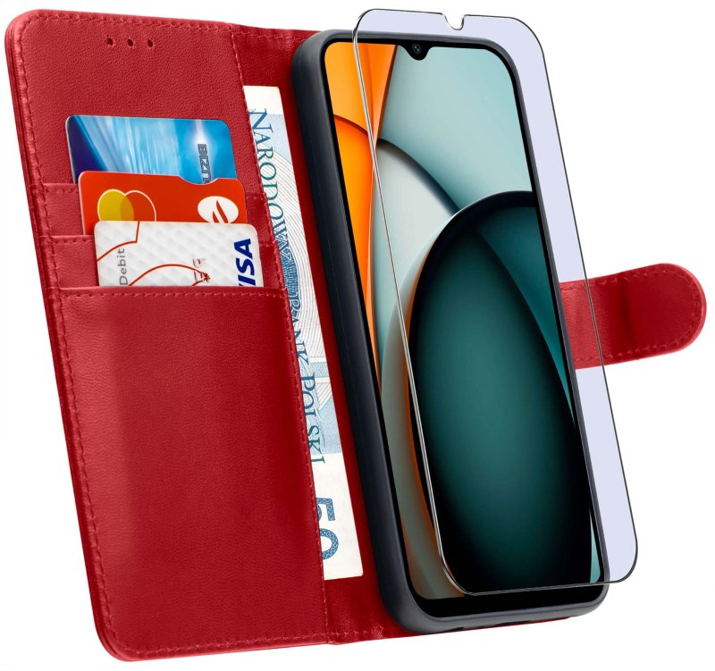 etui-do-xiaomi-redmi-a3-czerwone-magnetyczne-z-klapka-ze-szklem