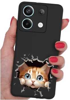 Etui do Xiaomi Redmi Note 13 4G różne wzory z kotem ze szkłem