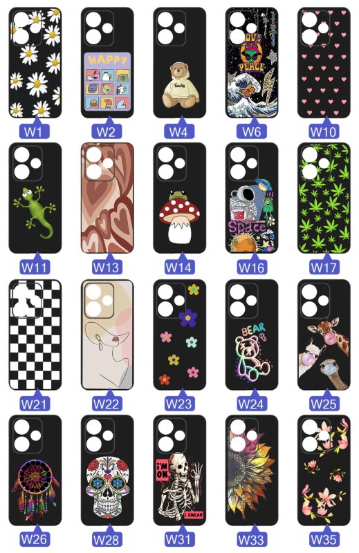 etui-do-xiaomi-redmi-13-4g-rozne-wzory-kolorowe-ze-szklem