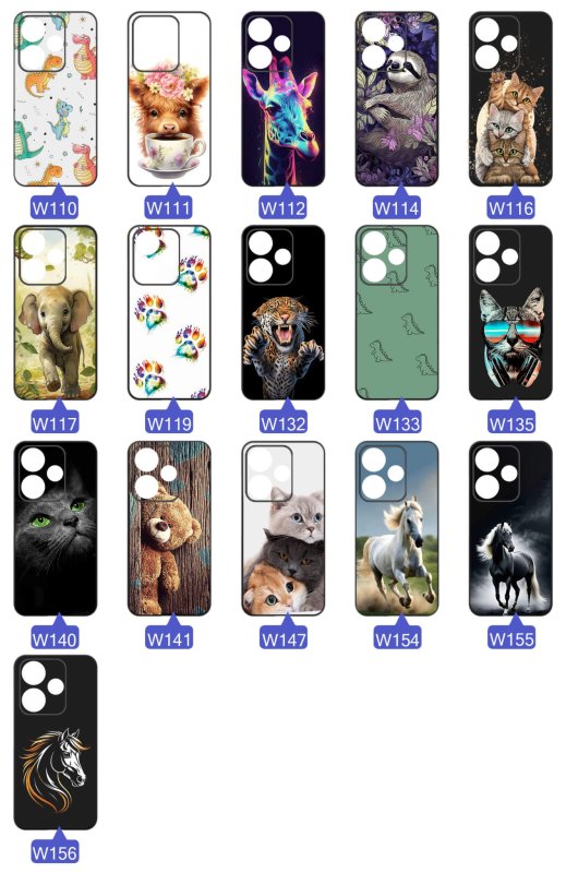 etui-do-xiaomi-redmi-13-4g-rozne-wzory-zwierzeta-ze-szklem