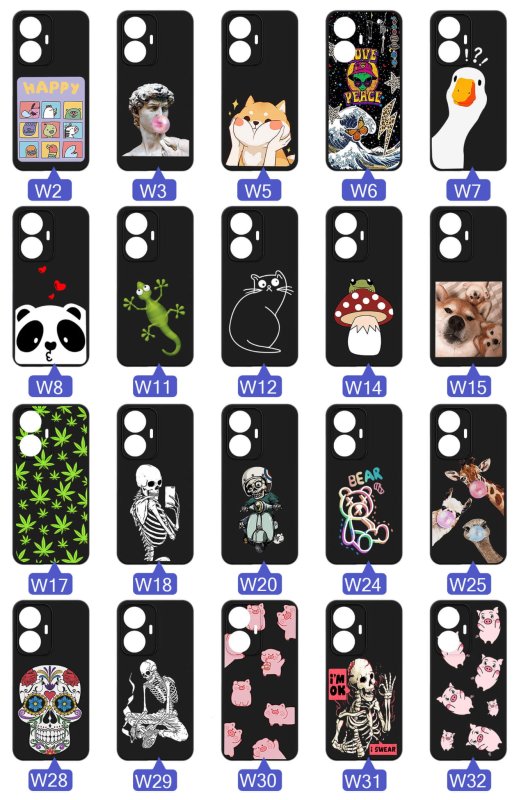 etui-do-realme-c55-rozne-wzory-smieszne-ze-szklem