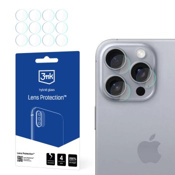 Szkło 3MK do Iphone 16 Pro Max na aparat 4 sztuki