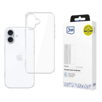 Etui 3MK do Iphone 16 Plus przeźroczyste ze szkłem