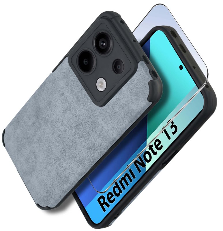 etui-do-xiaomi-edmi-note-13-4g-silikonowe-skorzane-vinatge-szaroniebieskie-ze-szklem