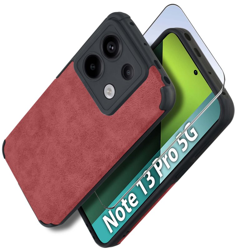 etui-do-xiaomi-edmi-note-13-pro-5g-silikonowe-skorzane-vintage-bordowe-ze-szklem