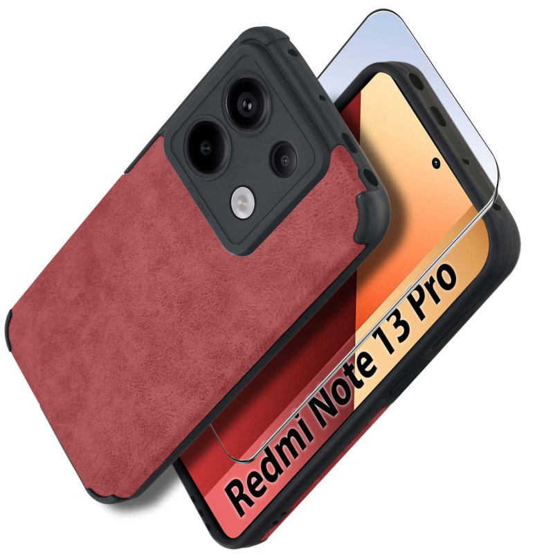 etui-do-xiaomi-edmi-note-13-pro-4g-silikonowe-skorzane-vintage-bordowe-ze-szklem