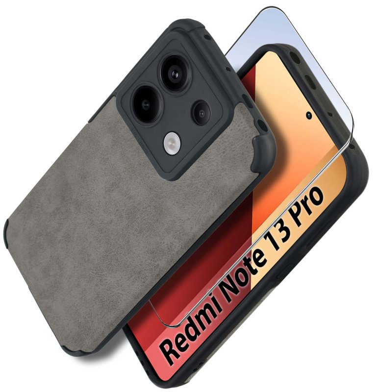 etui-do-xiaomi-redmi-note-13-pro-4g-silikonowe-skorzane-vintage-szare-ze-szklem