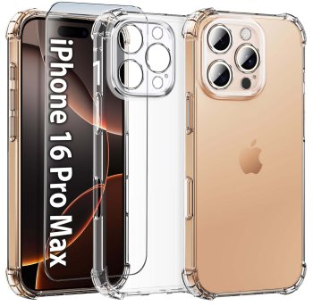 Etui do Iphone 16 Pro Max przeźroczyste ze szkłem