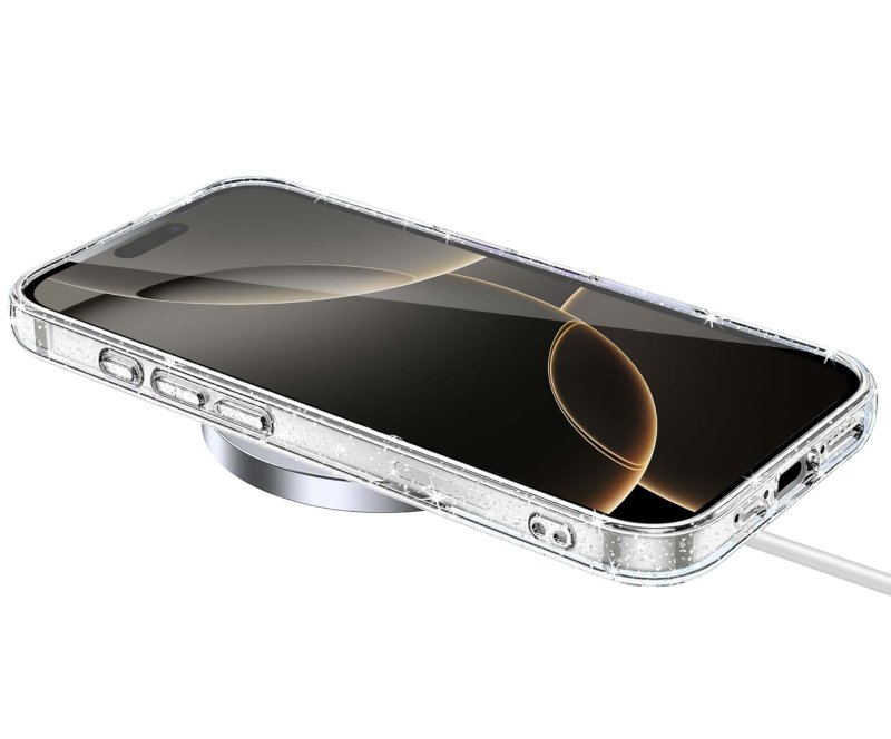 etui-do-iphone-16-pro-bezbarwne-z-brokatem-ze-szklem