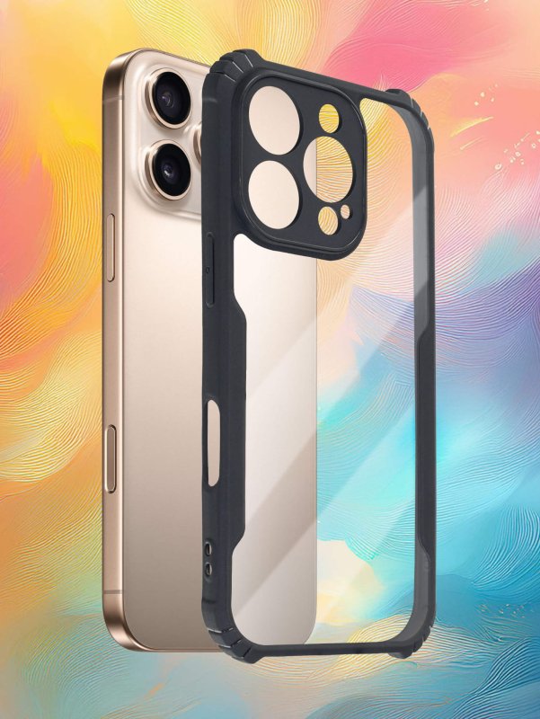 etui-do-iphone-16-pro-przezroczyste-z-czarna-matowa-ramka-ze-szklem