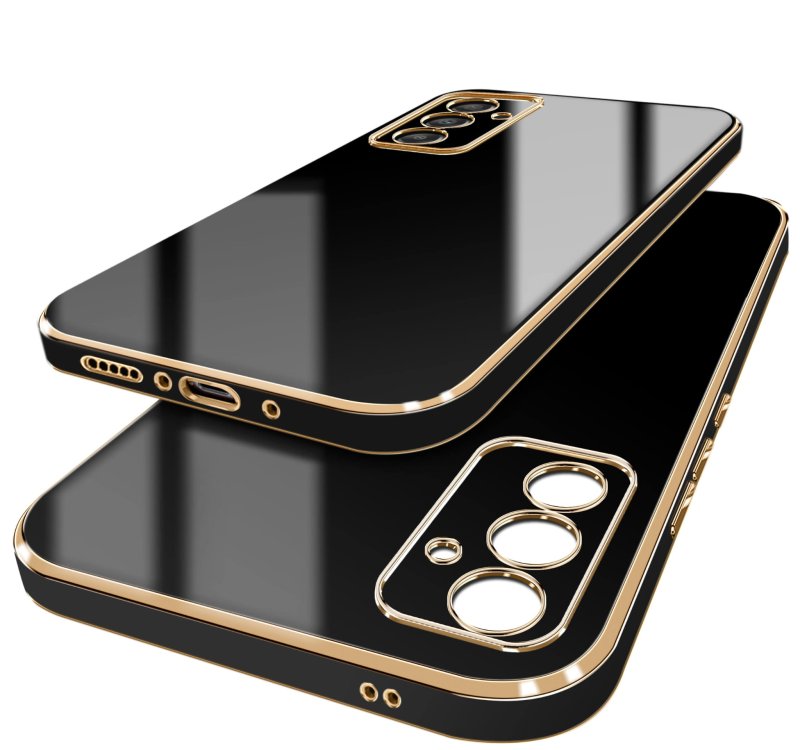 etui-do-samsung-galaxy-s24-fe-ze-zlota-ramka-czarne-ze-szklem