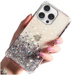 Etui do Iphone 16 Pro brokat przeźroczyste ze szkłem