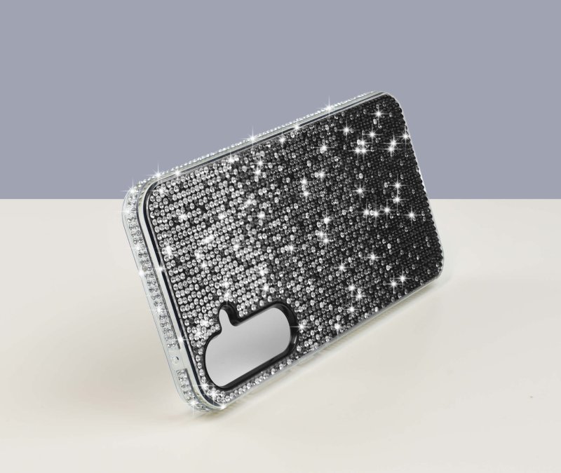 etui-do-samsung-galaxy-a25-5g-silikonowe-diamond-czarne-ze-szklem