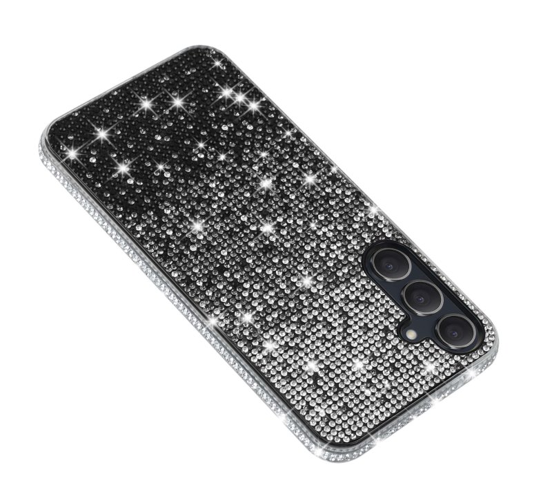 etui-do-samsung-galaxy-a25-5g-silikonowe-diamond-czarne-ze-szklem