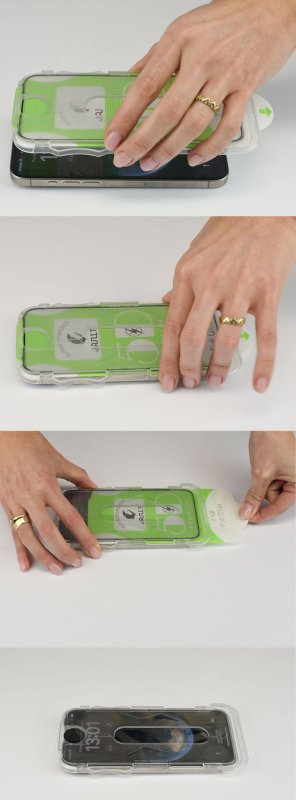 Szkło hartowane 5D do iPhone 15 easy stick box 5D premium, szybka, szkiełko, ochrona, wyświetlacz, zabezpieczenie