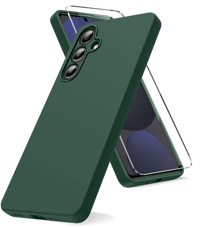 etui-do-samsung-galaxy-s24-fe-zielone-matowe-ze-szklem