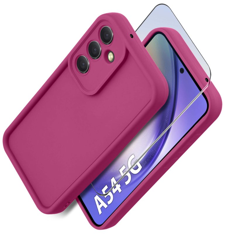etui-do-samsung-galaxy-a54-5g-rozowe-wzmacniane-silikonowe-ze-szklem