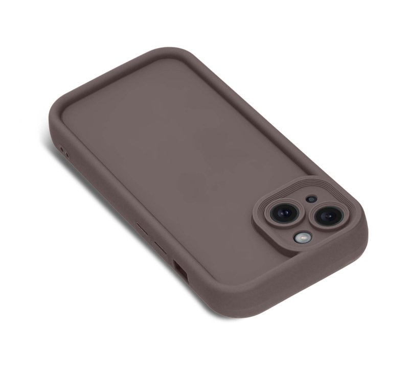 etui-do-iphone-13-14-brazowe-wzmacniane-silikonowe-ze-szklem