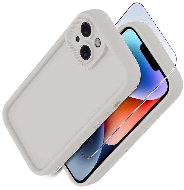 etui-do-iphone-13-14-biale-wzmacniane-silikonowe-ze-szklem