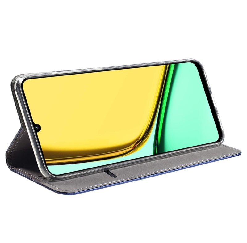 etui-do-realme-c61-c63-granatowe-zamykane-ze-szklem