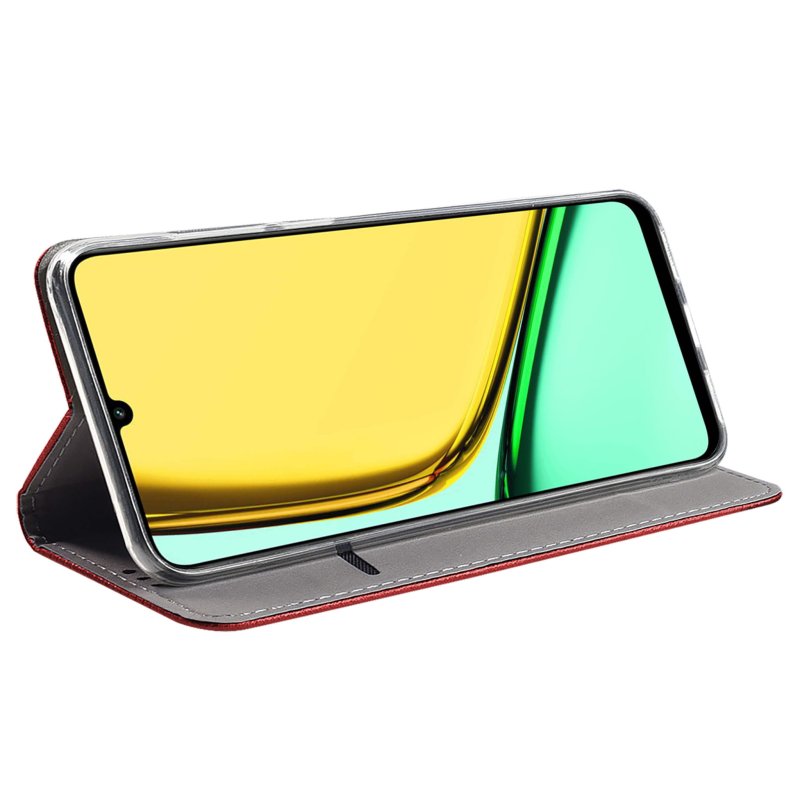 etui-do-realme-c61-c63-czerwone-zamykane-ze-szklem